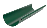 Желоб водосточный, сталь, d-150 мм, зеленый, L-3 м, Aquasystem